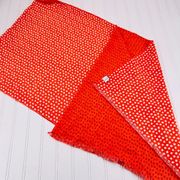 Vera Bradley 100% Acrylic Reversible Scarf Coral Meadow Polka Dot 20"X72"