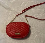 Bebe red crossbody bag