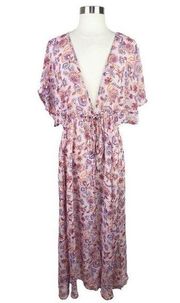 Story On Floral Boho Tie Front Duster