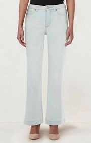 LC Lauren Conrad High Rise Flare Clark Light Wash Denim Blue Jeans Size 2