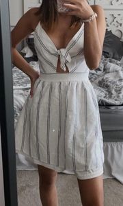 Linen Striped Dress