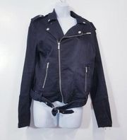 The Kooples Jeans Moto Jacket