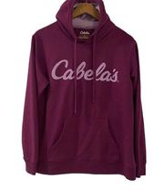 Cabela's womens Pullover Hoodie Sweatshirt Size Medium Purple