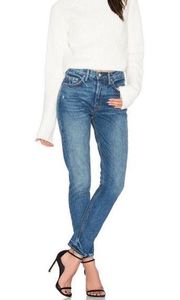 GRLFRND Karolina High Rise Skinny Jeans Size 25 Close To You Wash Button Fly