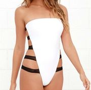 Mia Marcelle Strappy White One Piece Swimsuit