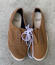 American apparel canvas tennis shoes unisex men size 3 women’s size 5