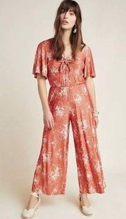 Farm Rio for Anthropologie Jacobella Wide Leg Retro Jumpsuit Small Petite