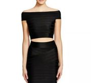 Womens Two Piece Bandage Crop Top Skirt Set Size S/6