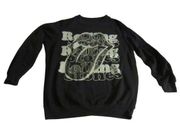 The Rolling Stones Blue Crew Neck Pull Over Oversized Graphic Sweatshirt Size M