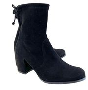 STUART WEITZMAN Shorty black suede ankle boots