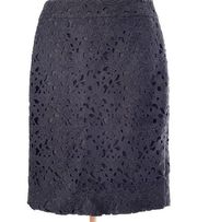 KATE SPADE NEW YORK Black Lace Skirt Size 0 Pencil Skirt