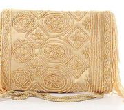 Gold Beaded Vintage Satchel