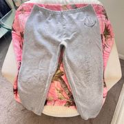 y2k victoria’s secret PINK grey love pink butt print grey sweatpants 