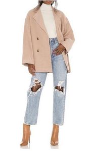 Hanna Super Soft Slouchy Blazer Camel Coat Jacket XS