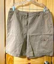 Basic Editions size 18 tan-colored Camo-style hiking shorts