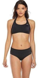 New. Nike black full cut bikini bottoms.