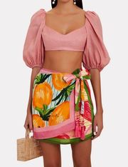 Farm Rio fruit scarves skirt