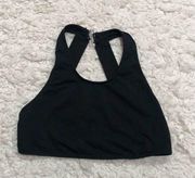 UO Out From Under Cutout Back Strappy Bralette Crop Top Black Small