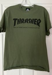 Army Green Graphic Tee