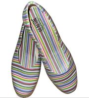 Beacon brand so comfy colored striped shoes