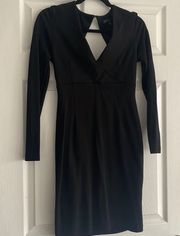 black cocktail dress