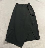 Black Ruffle MIDI Length Pencil Skirt Size XSmall EUC