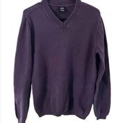 Oakley Purple V-Neck Sweater