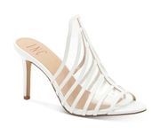 INC Lavel Vinyl White Mule Shoes