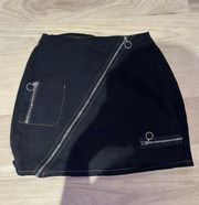 Urban Outfitters Black Zipper Skirt