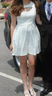 White Graduation Dress