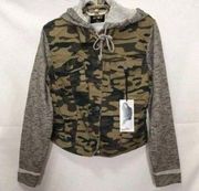 Tinsel Town Button Front Hoodie Jacket*