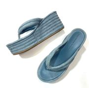 Veronica Beard  Geno Platform Sandal in Jeans Size 8