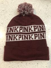 Victoria’s Secret Pink, limited edition beanie with Pom Pom, NWOT 