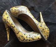 RACHEL Roy Evonne Snakeskin Peep Toe -> Rachel Roy Evonne Snakeskin Peep Toe