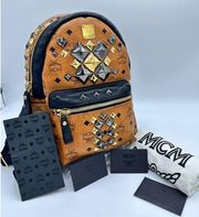 MCM
COGNAC MCM VISETOS STARK
STUDDED BACKPACK MEDIUM