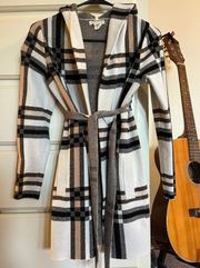 Christian Siriano Plaid V-Neck Robe