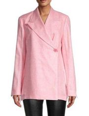 Remain Birger Christensen NWT Conch Shell Pink Vivian Linen Button Front Blazer