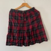 Lands' End School Uniform Women's Plaid Pleated Skort