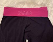 Zumba Sz M Fold Over Yoga pant Womens Straight leg