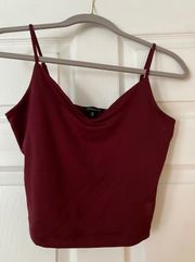 Red Crop Tank Top