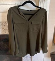 Tart Olive Green Blouse