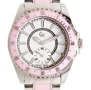 Pink Guess Enameled Collection Sport Class Ladies Watch Swiss Made