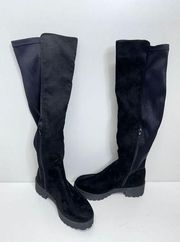 Dirty Laundry Knee High Boots Womens Black Platform Size 6.5