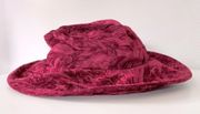 Rampage Crushed Red Velvet Fedora