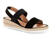 Aquatalia Alice Slingback Espadrille Black Sandals - 9M