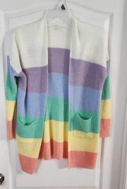 Colorblock Cardigan Size M/L.  2781