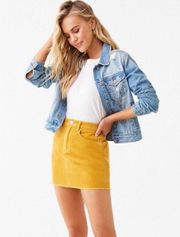 Mustard Yellow Mini Skirt