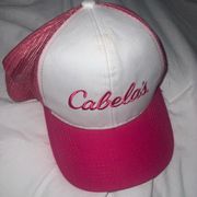 Pink cabelas hat