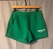 Medium white fox sweatshorts