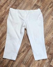 Women's Emma Ankle White Pants Size 24W. 1265